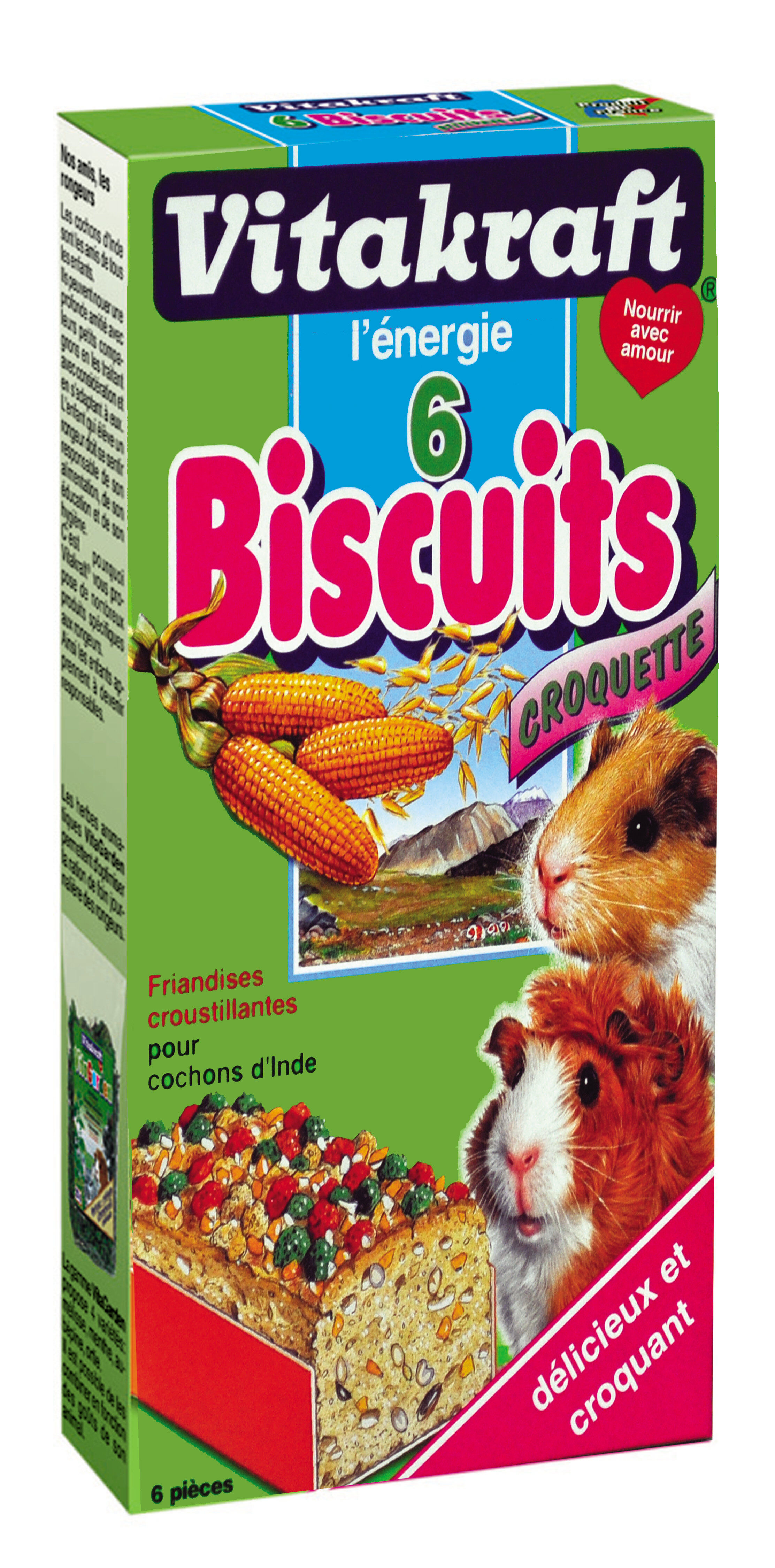 Vitakraft - Friandises Biscuits Croquette pour Cochons d'Inde - x6 Image num&eacute;ro 1
