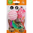 Wouapy -  Jouet Souris + Balle Sisal à Plumes pour Chat - 18cm image number null