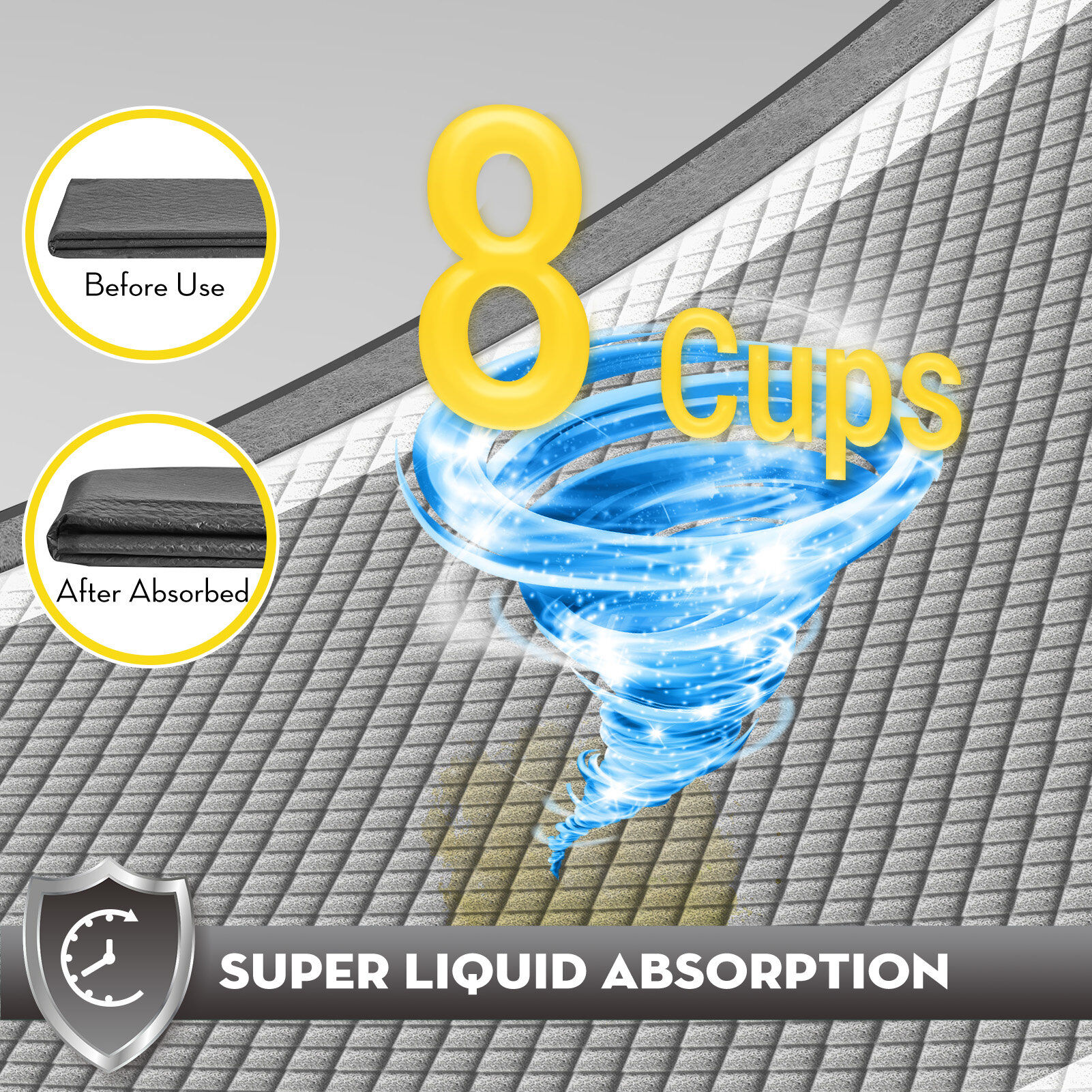 Croci - Tapis Hygi&eacute;nique Super NAPPY GIANT Charbon Actif x25 - 71x112cm Image num&eacute;ro 4