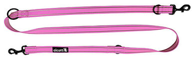 Alcott - Laisse Réglable Adventure Leash Rose pour Chien - L