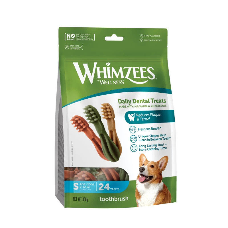 Whimzees - Friandises Brosse &agrave; Dents Dog Treats S pour Chien - x24 Image num&eacute;ro 1