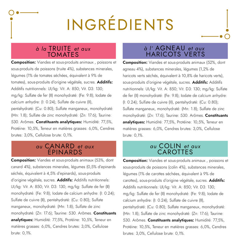 GOURMET - Boîtes GOLD Les Mousselines avec des Légumes pour chats - 12x85g Image numéro 4 GOURMET - Boîtes GOLD Les Mousselines avec des Légumes pour chats - 12x85g Image numéro 4