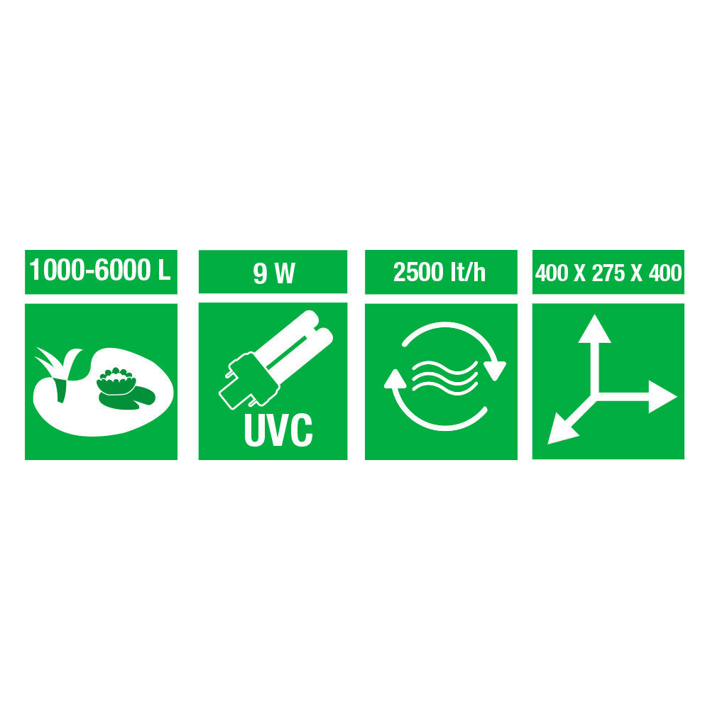 Amtra - Filtre Pond Biofilter Set 6000 pour Bassin - 9w Image num&eacute;ro 1