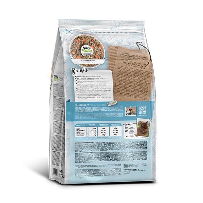 Cunipic - Aliment Toy & Mini Junior Rabbit Natural pour Lapereaux - 2,5Kg Image num&eacute;ro 2
