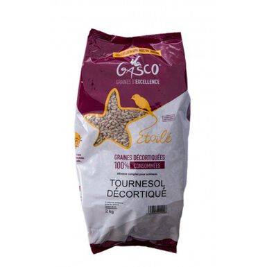 Gasco - Graines de Tournesol Décortiquées pour Oiseaux des Jardins - 2Kg