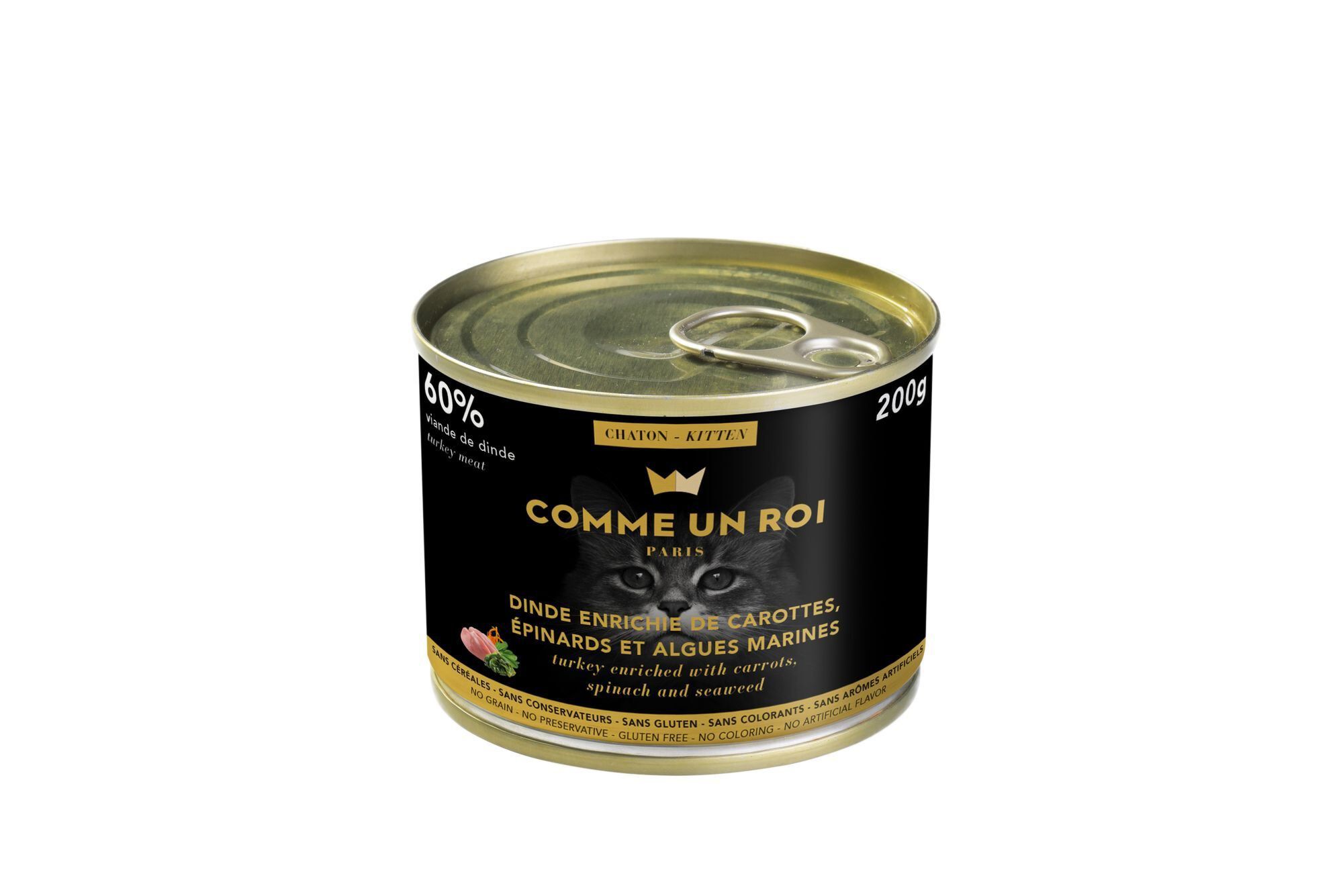 Comme Un Roi - P&acirc;t&eacute;e &agrave; la Dinde pour Chaton - 200g Image num&eacute;ro 1