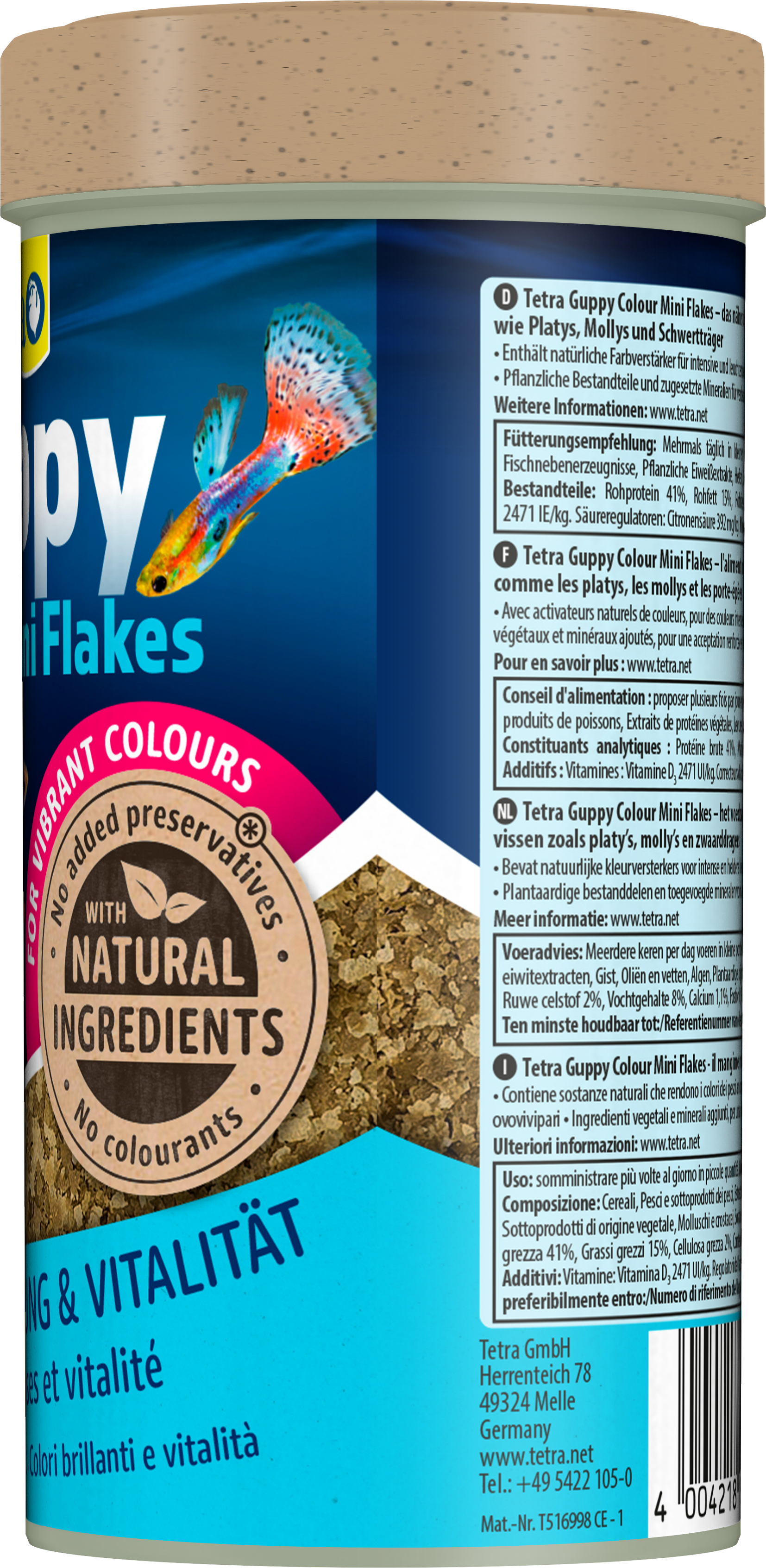 Tetra - Aliment Guppy Colour pour Guppys - 250ml Image num&eacute;ro 2