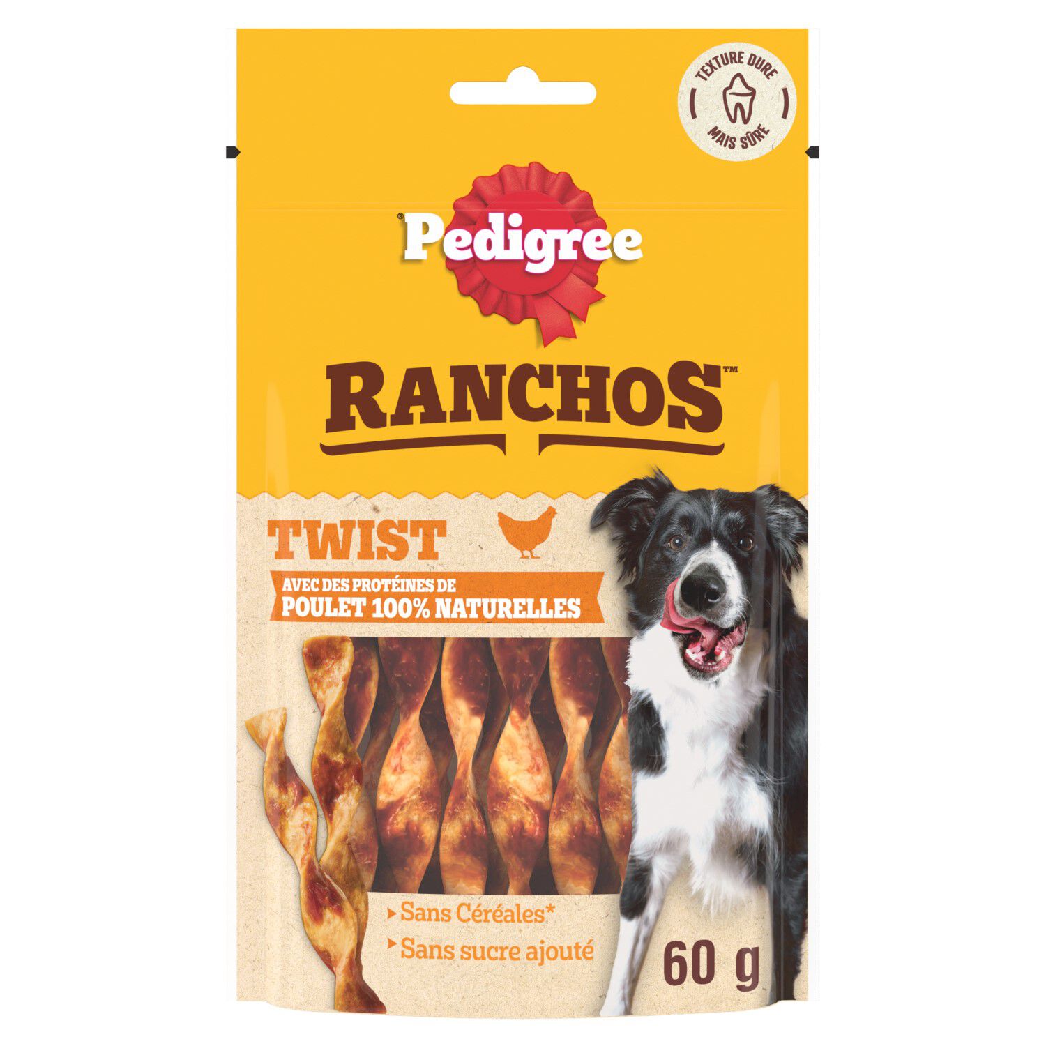 Pedigree - Friandises RANCHOS Twist au Poulet pour Chiens - 60g Image num&eacute;ro 1