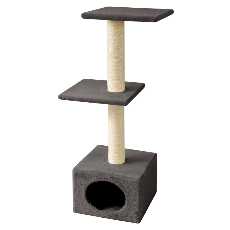 Leeby - Arbre à Chat Cube Colette pour Chats - Gris Image numéro 2 Leeby - Arbre à Chat Cube Colette pour Chats - Gris Image numéro 2