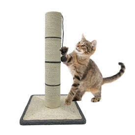 Leeby - Poteau à Griffoir Cloud pour Chats - Gris