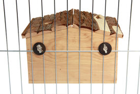 Kerbl - Abri Pour Rongeur Nature Fixation Grille - 31x225x20cm