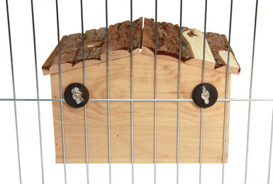 Kerbl - Abri Pour Rongeur Nature Fixation Grille - 31x225x20cm