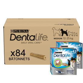 Dentalife - Multipack Bâtonnets à Mâcher Hygiène Bucco-dentaire pour Chiens - Medium/x 84