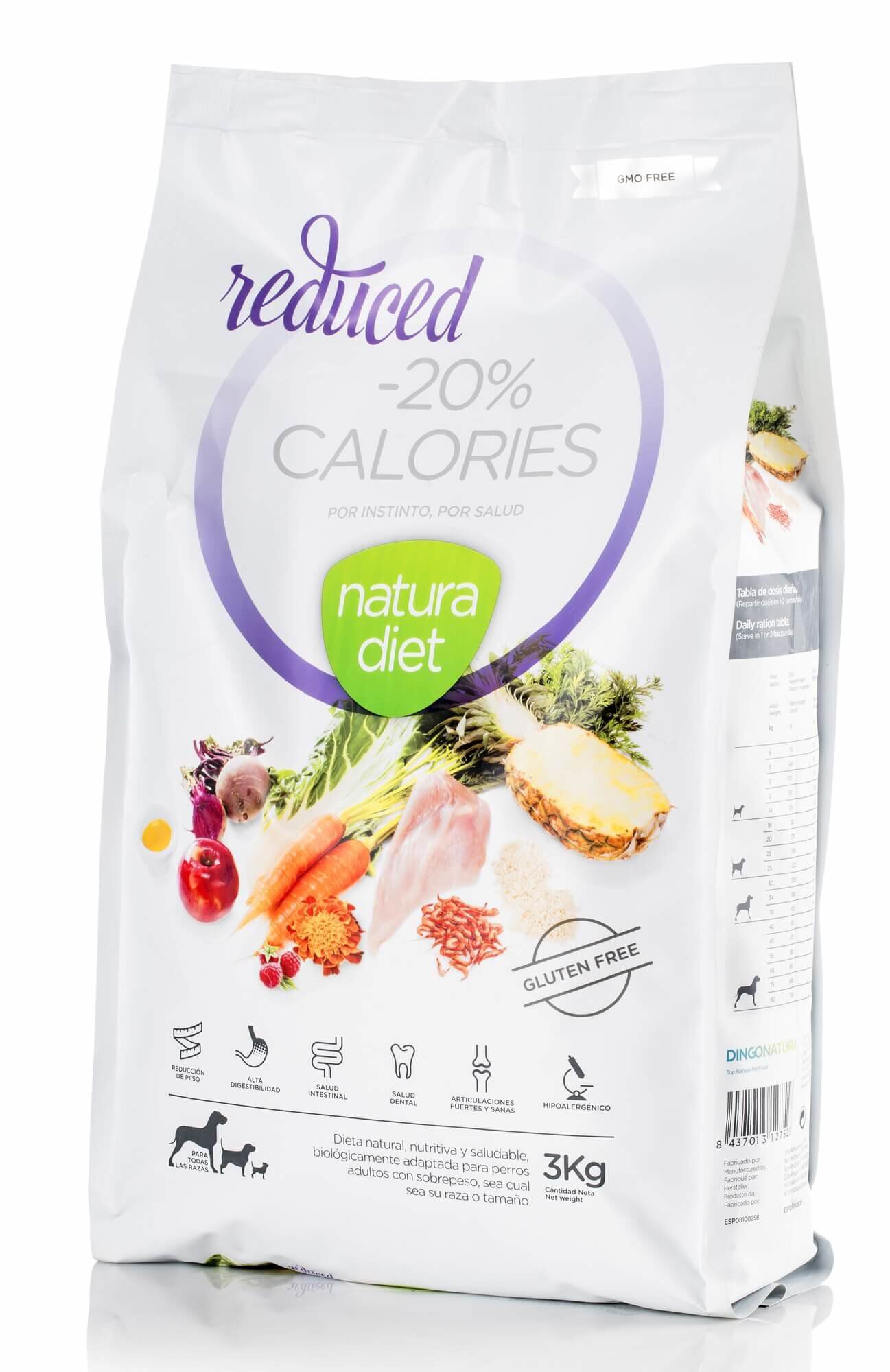Natura Diet - Croquettes Reduced -20% Calories Dinde pour Chien - 3Kg Image num&eacute;ro 1
