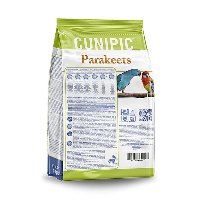 Cunipic - Aliment Complet Parakeets pour Nymphes - 3kg Image num&eacute;ro 2