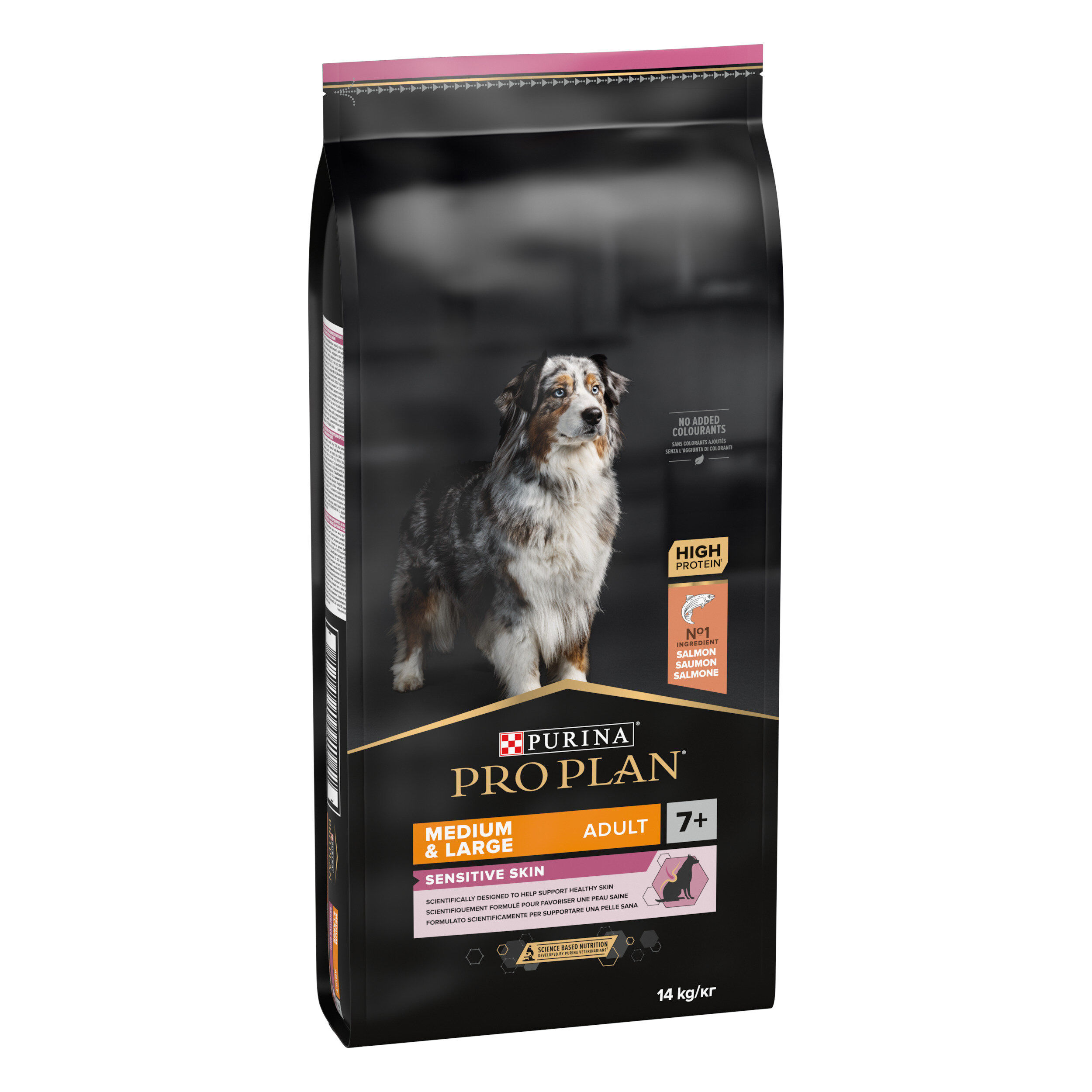 Pro Plan - Croquettes OPTIDERMA Medium & Large Adult 7+ Sensitive Skin Saumon pour Chien Senior - 14Kg Image num&eacute;ro 1