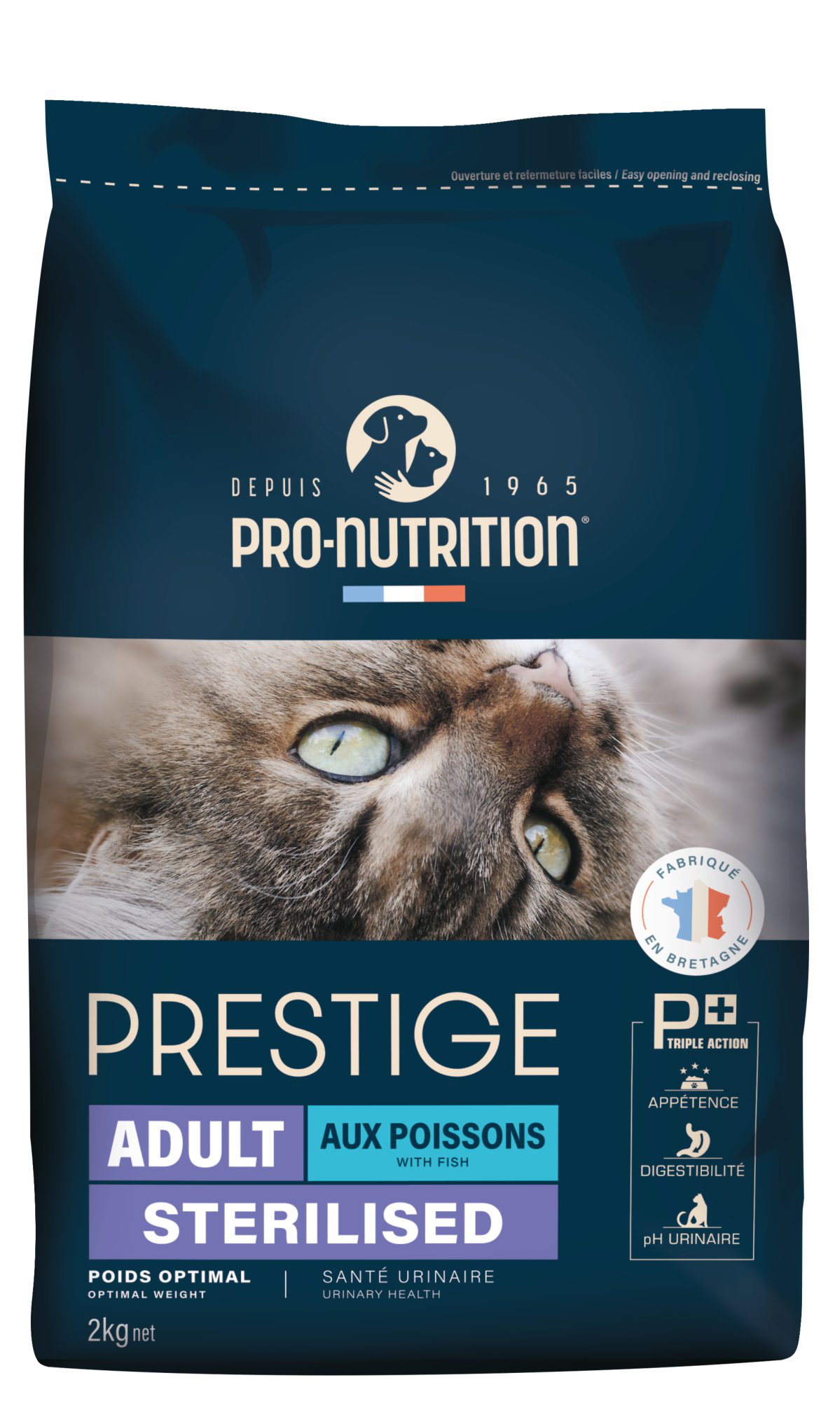 Pro-nutrition - Croquettes Prestige Adult Sterilised aux Poissons Blancs pour Chats - 2Kg Image num&eacute;ro 1