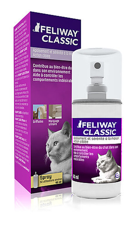 FELIWAY Classic – Anti-stress pour Chat – Spray 60 ml : :  Animalerie