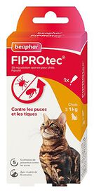 Beaphar - Pipette Antiparasitaire Fiprotec Spot-On pour Chat - 0,50ml