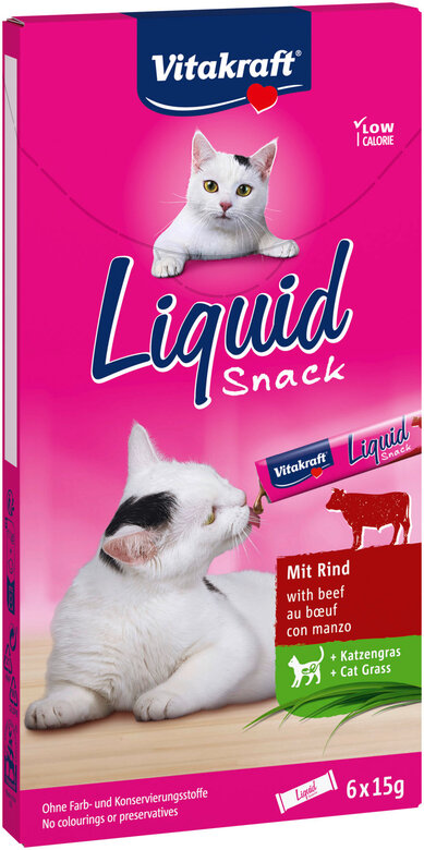 Vitakraft - Liquid-Snack boeuf & Cat Grass image number null