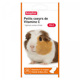 Beaphar - Friandises Petits Cœurs de Vitamine C pour Cochon d'Inde - x150