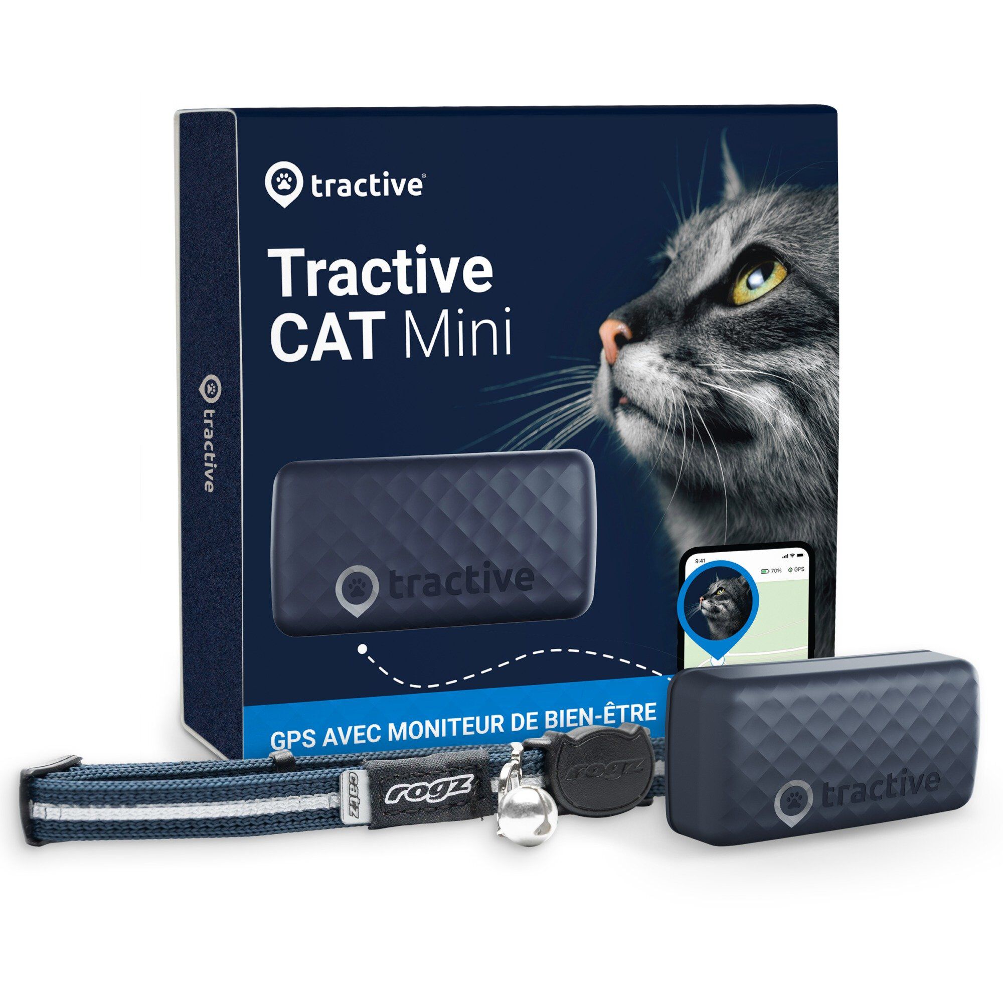 Tractive - Traceur GPS CAT mini pour Chats - 25g Image num&eacute;ro 1