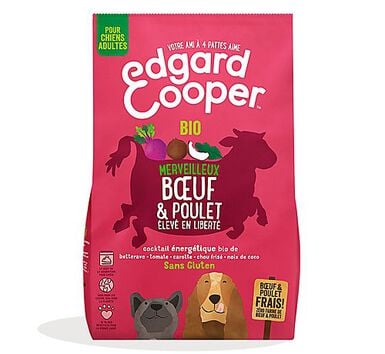 Edgard & Cooper - Croquettes BIO au Bœuf et Poulet pour Chien