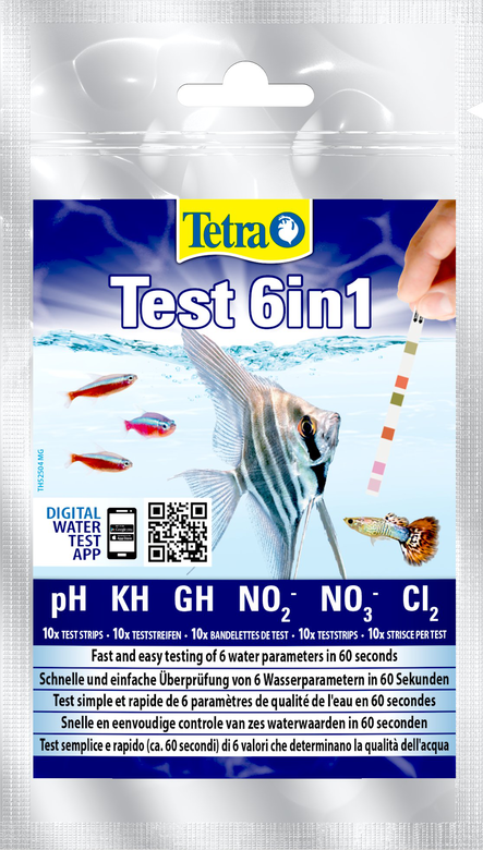 Tetra - Bandelettes Test 6in1 pour Aquarium - x10 Image numéro 1 Tetra - Bandelettes Test 6in1 pour Aquarium - x10 Image numéro 1