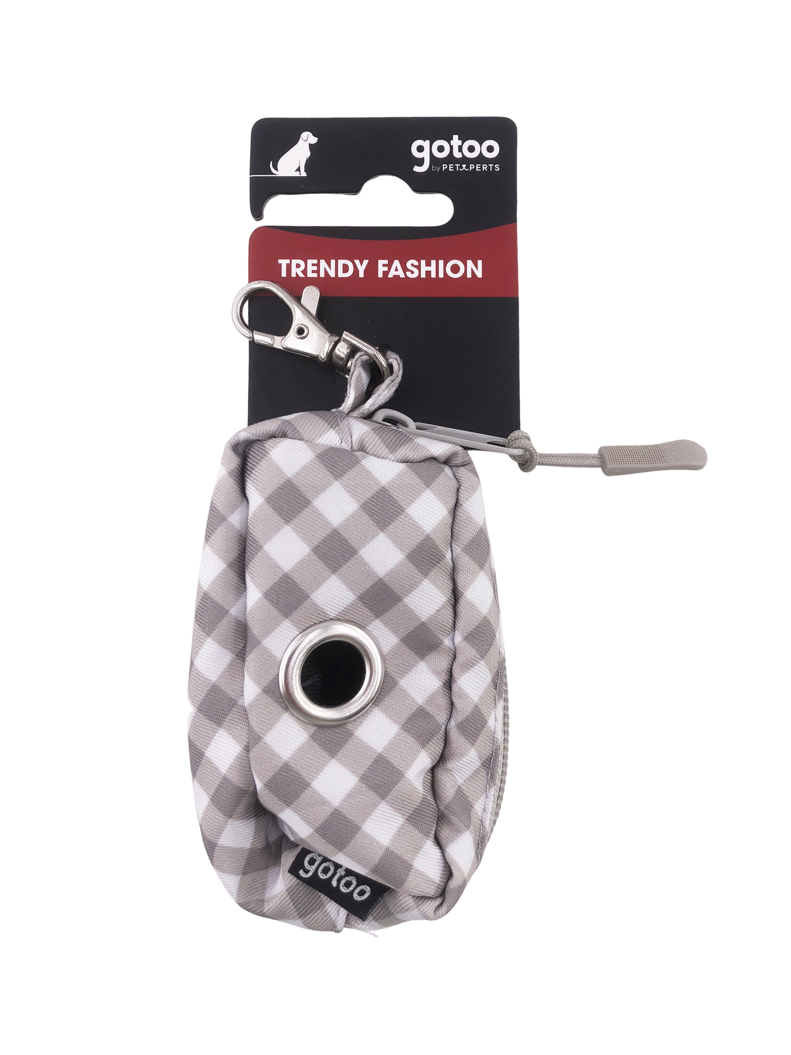 Gotoo - Sac &agrave; Sacs Vichy Gris pour Chien Image num&eacute;ro 4