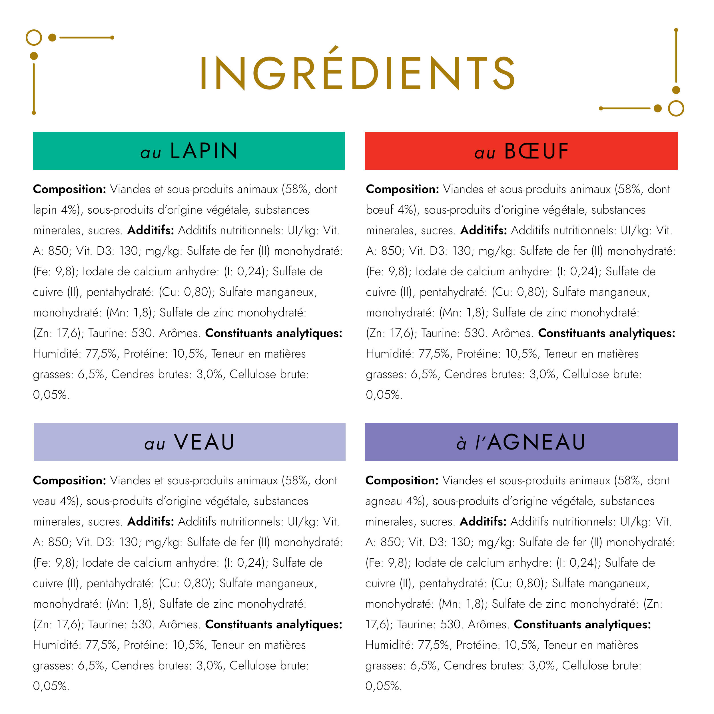 Gourmet - Bo&icirc;tes GOLD Les Mousselines pour Chats Adultes - 96x85g Image num&eacute;ro 4