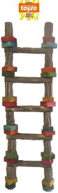 Toyzo - Jouets Perroquet Echelle 5 Echelons Bois - 54cm