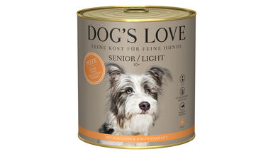 Dog's Love - Pâtée Senior Dinde Light pour Chiens - 800g
