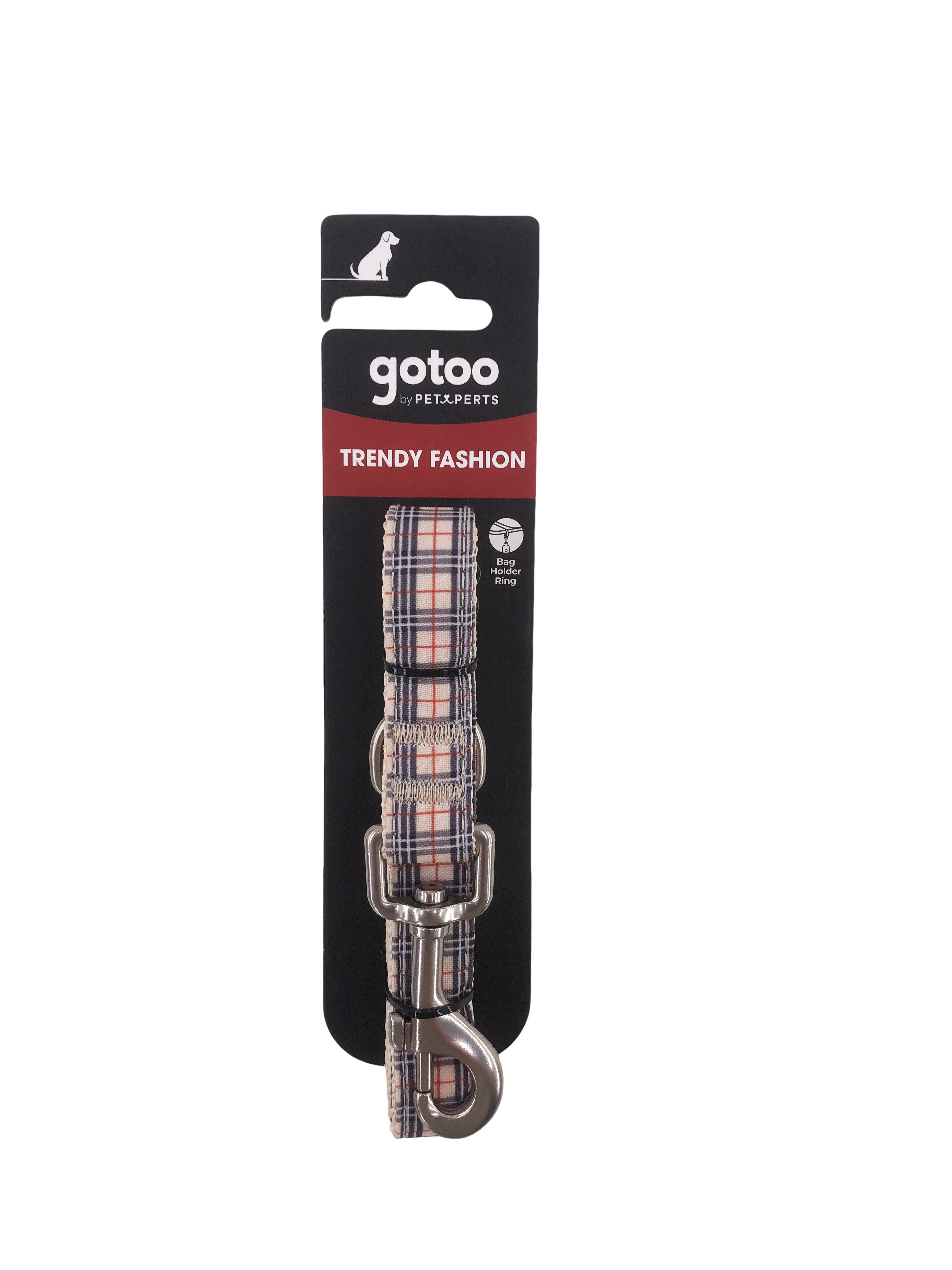 Gotoo - Laisse en Tartan Marron pour Chien - M Image num&eacute;ro 3