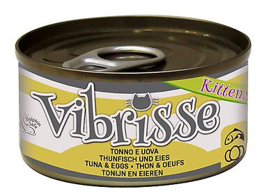 Vibrisse - Pâtée KITTEN Thon et Œufs pour chatons - 70g