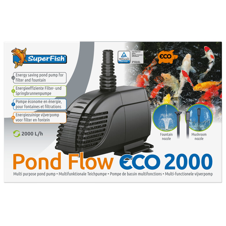 Superfish - Pompe Pond Flow Eco 2000 Fontaines et Filtrations Image numéro 1 Superfish - Pompe Pond Flow Eco 2000 Fontaines et Filtrations Image numéro 1