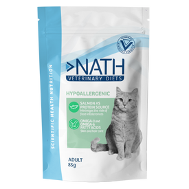Nath - Sachet Humide Veterinary Diets Hypoallergénique pour Chats Adultes - 85g