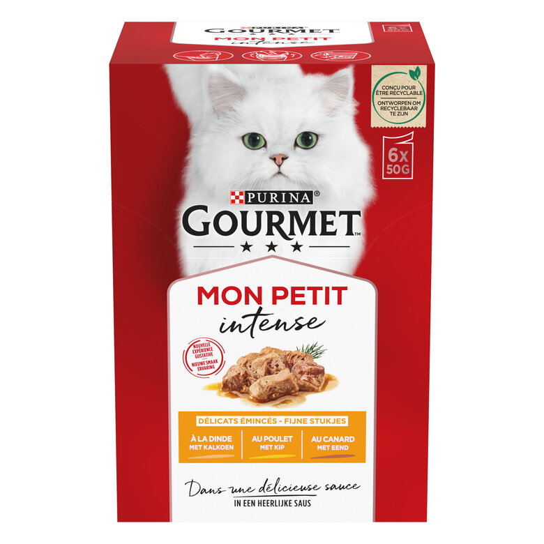 GOURMET - Sachets fraîcheurs MON PETIT à la Volaille pour Chats - 6x50g Image numéro 1 GOURMET - Sachets fraîcheurs MON PETIT à la Volaille pour Chats - 6x50g Image numéro 1
