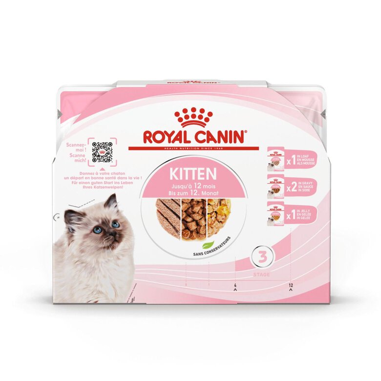 Royal Canin - Sachets Fraîcheur Kitten pour Chaton - 4X85g Image numéro 1 Royal Canin - Sachets Fraîcheur Kitten pour Chaton - 4X85g Image numéro 1