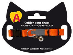 Animalis - Collier Basic pour Chat - Orange Image num&eacute;ro 1