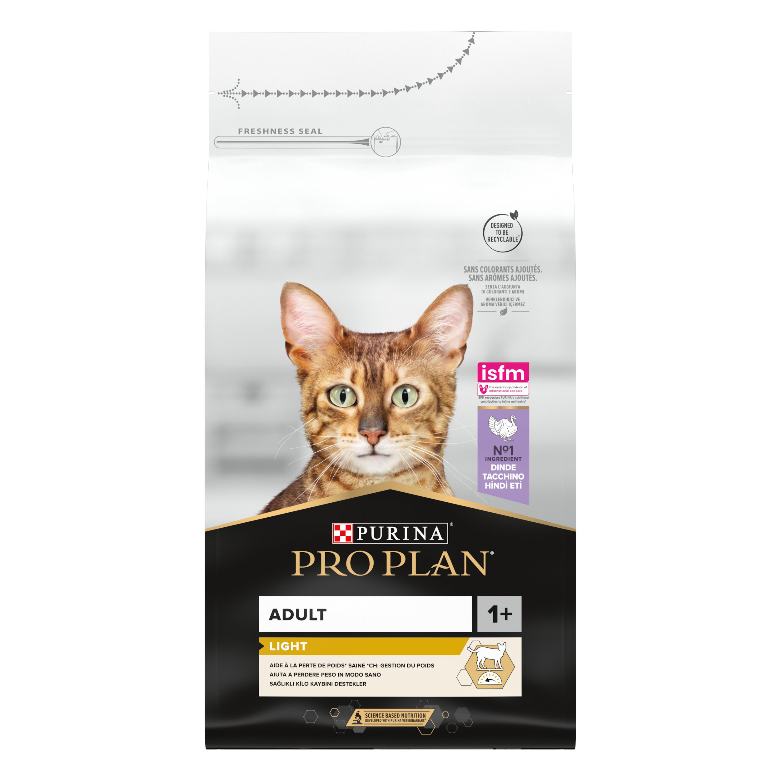 Pro Plan - Croquettes Light &agrave; la Dinde pour Chat Adulte - 1,5Kg Image num&eacute;ro 1