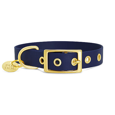 Pop Dog - Collier Patapouf Œillets Bleu pour Chiens - M