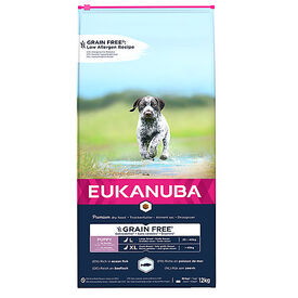 Eukanuba - Croquettes Chiot & Junior Sans Céréales Grandes Races Riche en Poissons