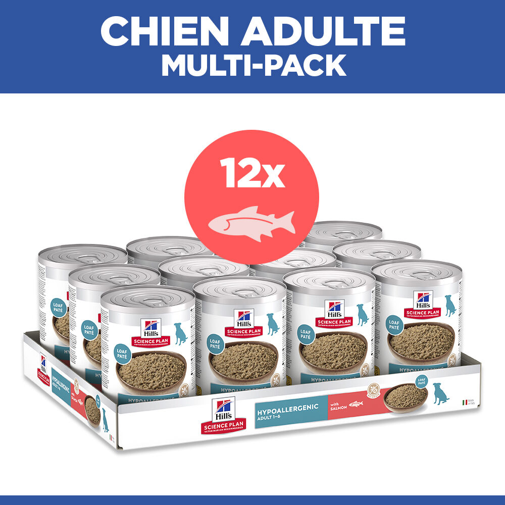 Hill's Science Plan - P&acirc;t&eacute;e Hypoallergenic Adult au Saumon pour Chiens - 363g Image num&eacute;ro 10