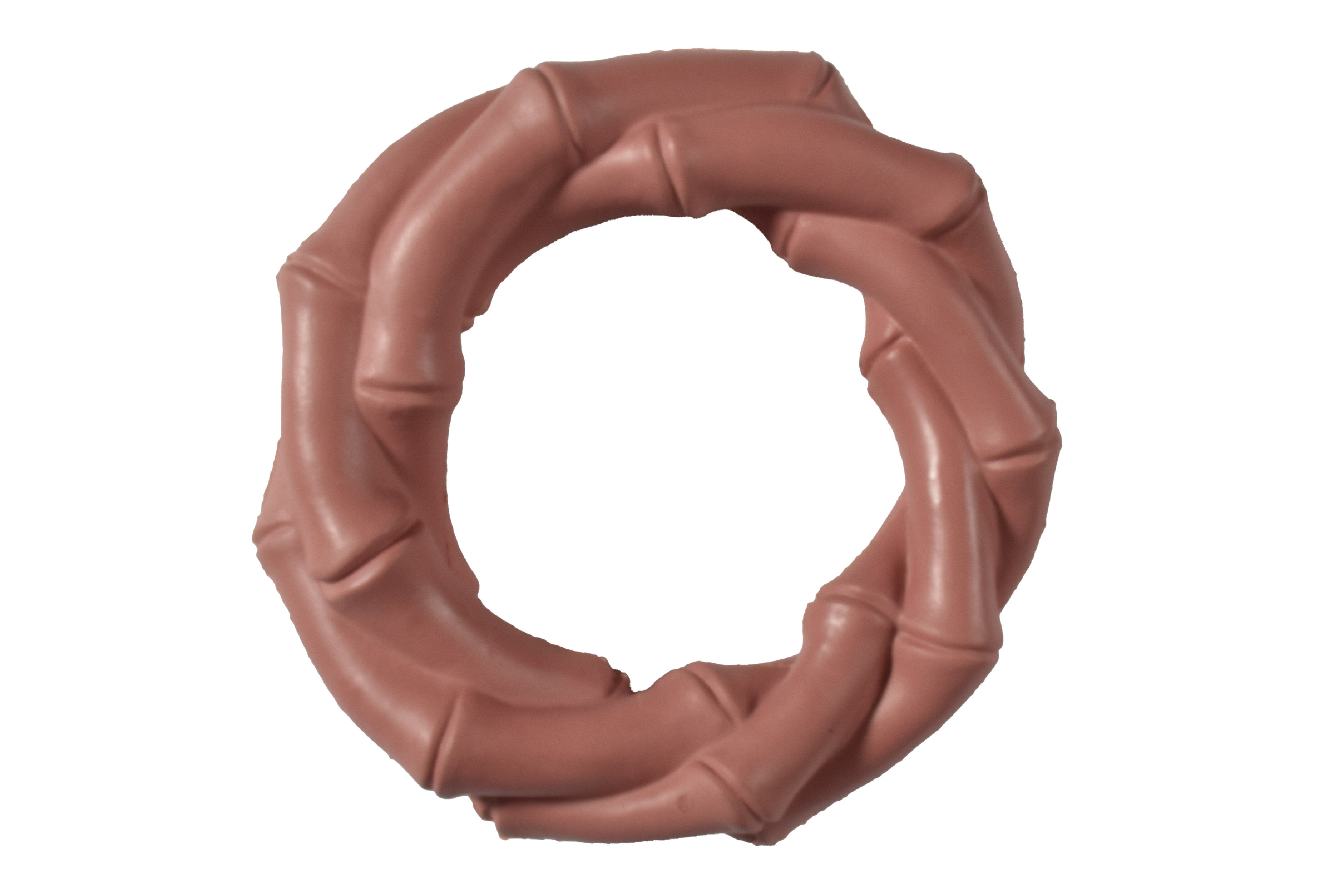 Bobby - Jouet Anneau Bambou Caoutchouc Rose pour Chiens Image num&eacute;ro 1