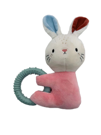 Anka - Jouet Peluche Lapin avec Anneau - Rose