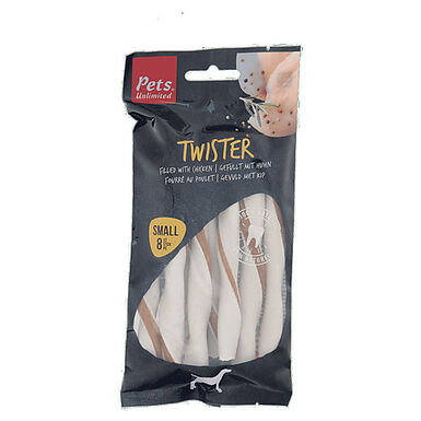 Pets Unlimited - Bâtons à Mâcher Twister au Poulet pour Chien - S