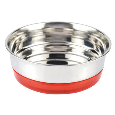Croci - Bol en Acier Fluo Rouge pour Chats