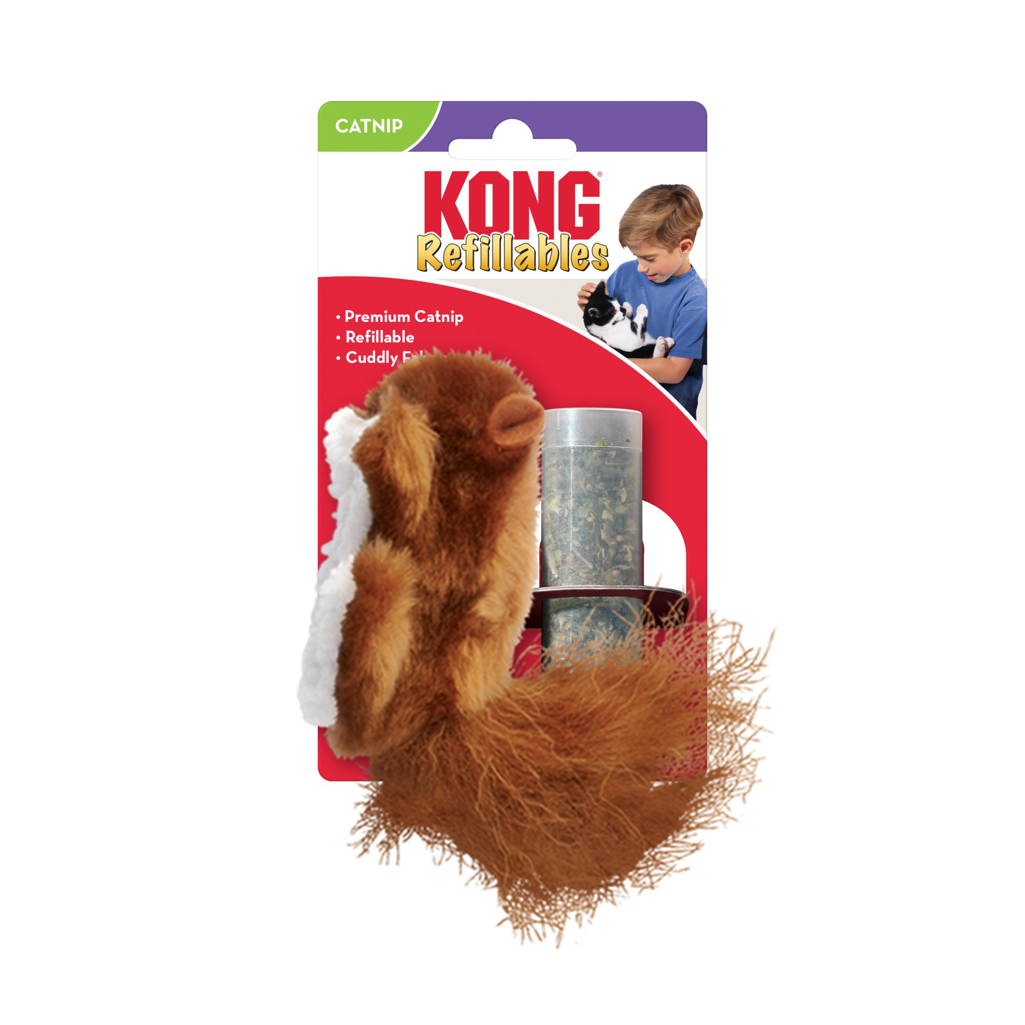 KONG - Jouet Refillables Squirrel pour Chats Image num&eacute;ro 1