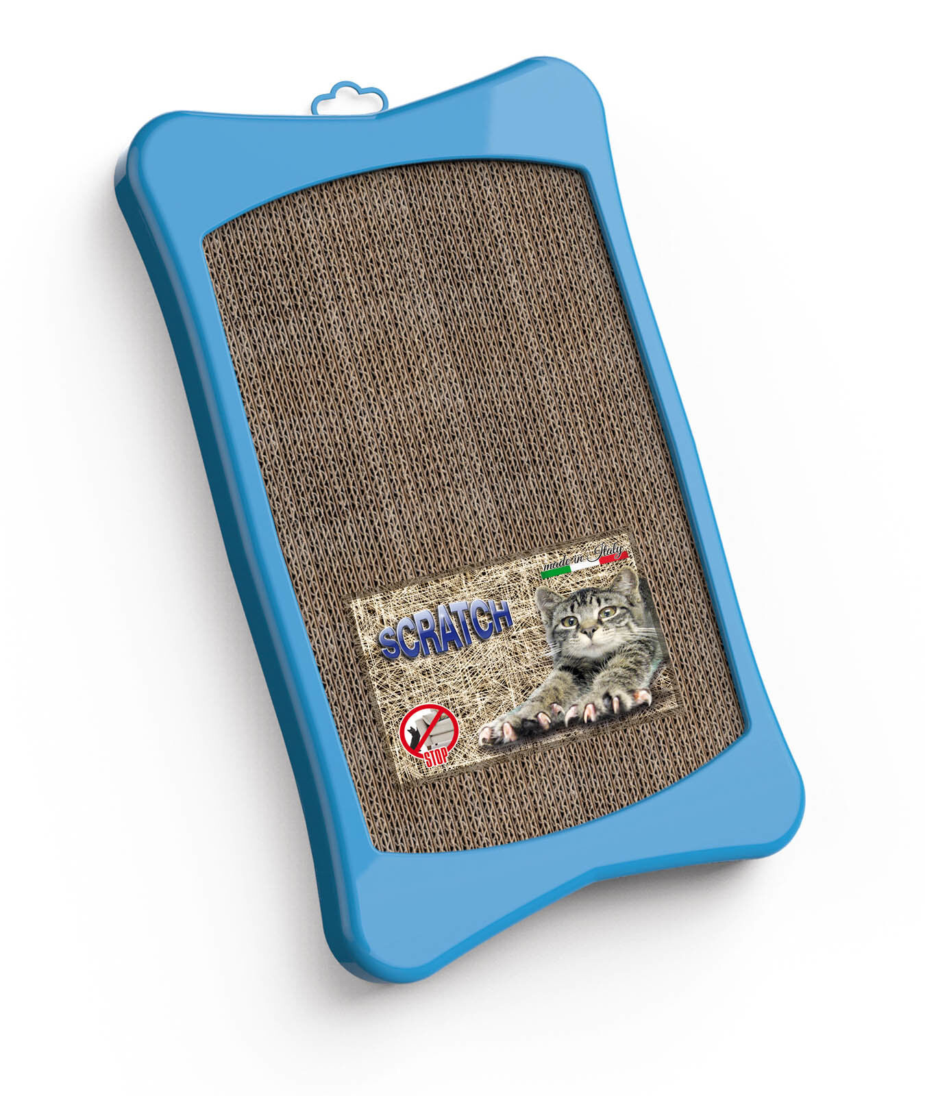 Animalis - Griffoir Bill &agrave; Fixer pour Chat - Bleu Image num&eacute;ro 1