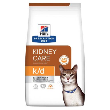 Hill's - Croquettes Prescription Diet K/D Kidney au Poulet pour Chat - 1,5Kg
